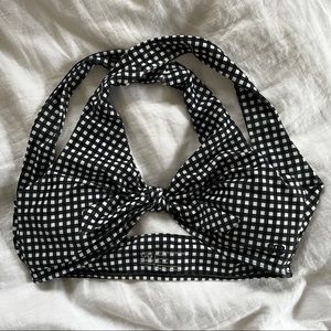 Albion Fit Checkered Tie Top